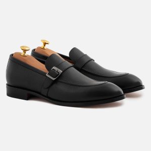 Archie Belted Loafer - Men's  Pebbled Leather