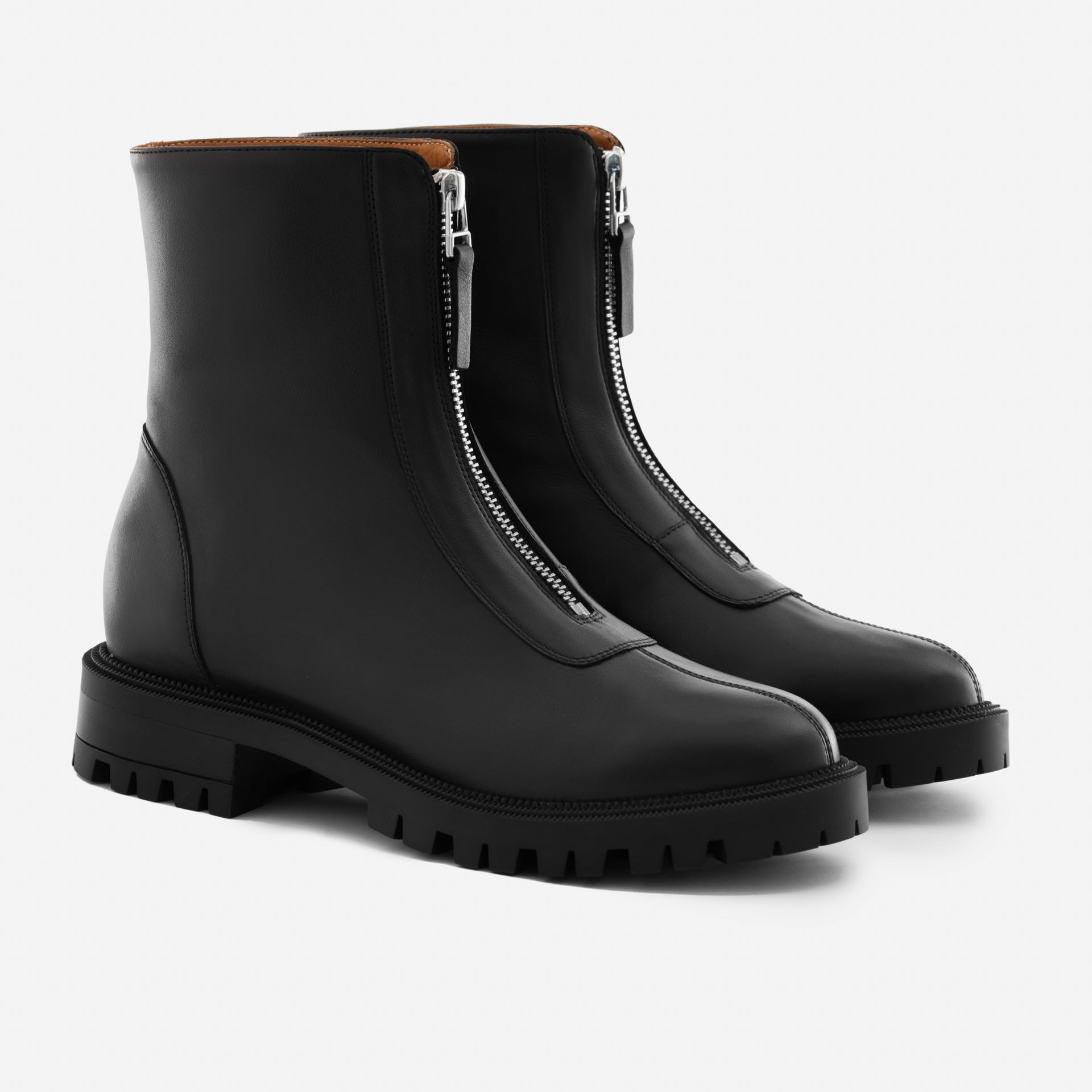 Jenna Zip Up Boots - Women's  Full-Grain Leather