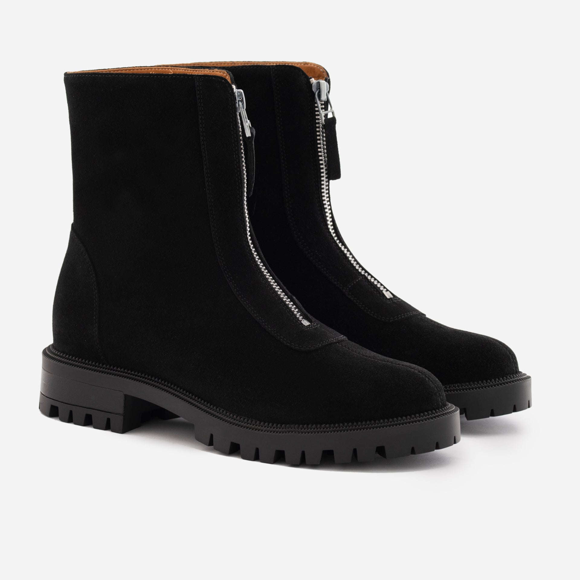 Jenna Zip Up Boots - Women's Water-Repellent Suede