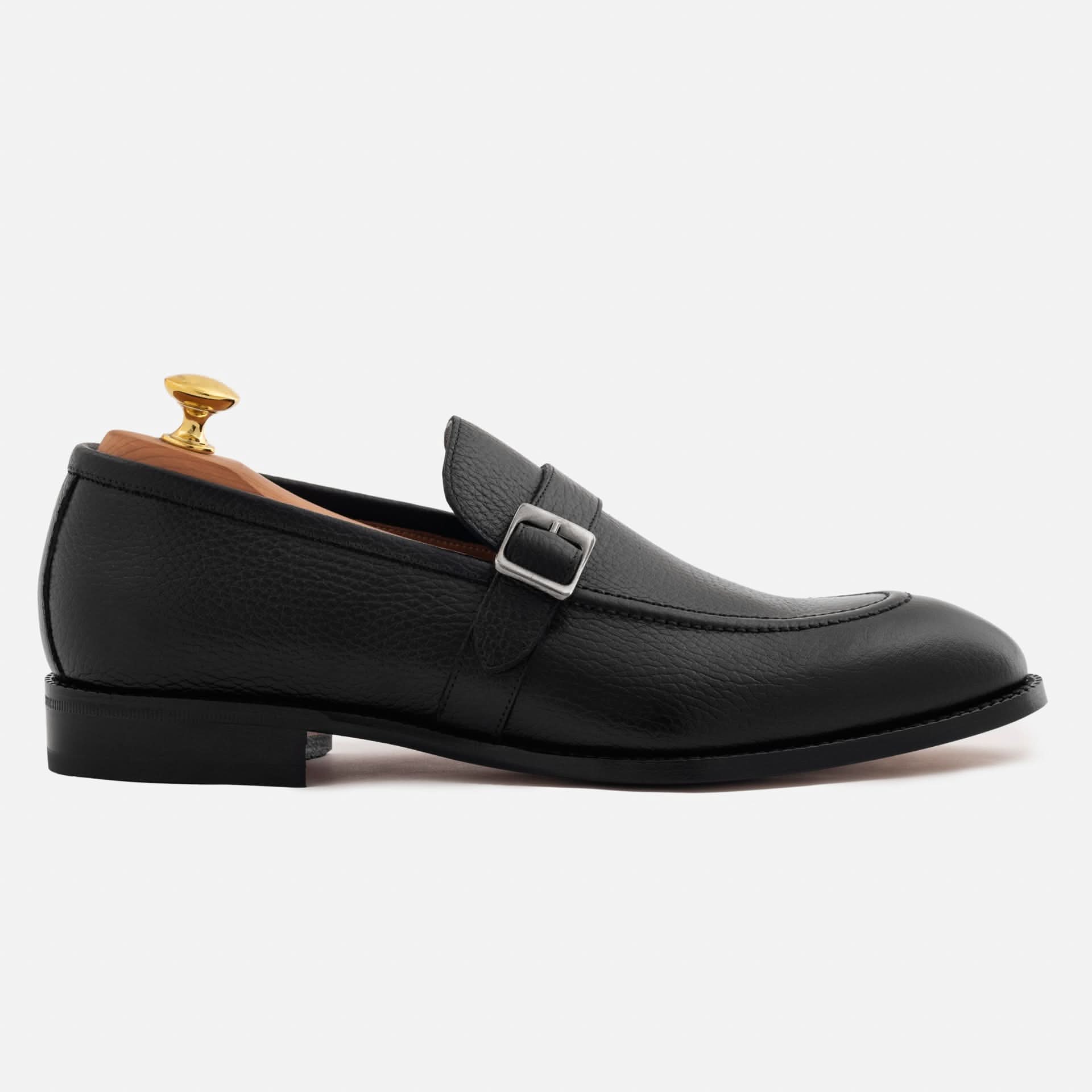 Archie Belted Loafer - Men's  Pebbled Leather - Image 2