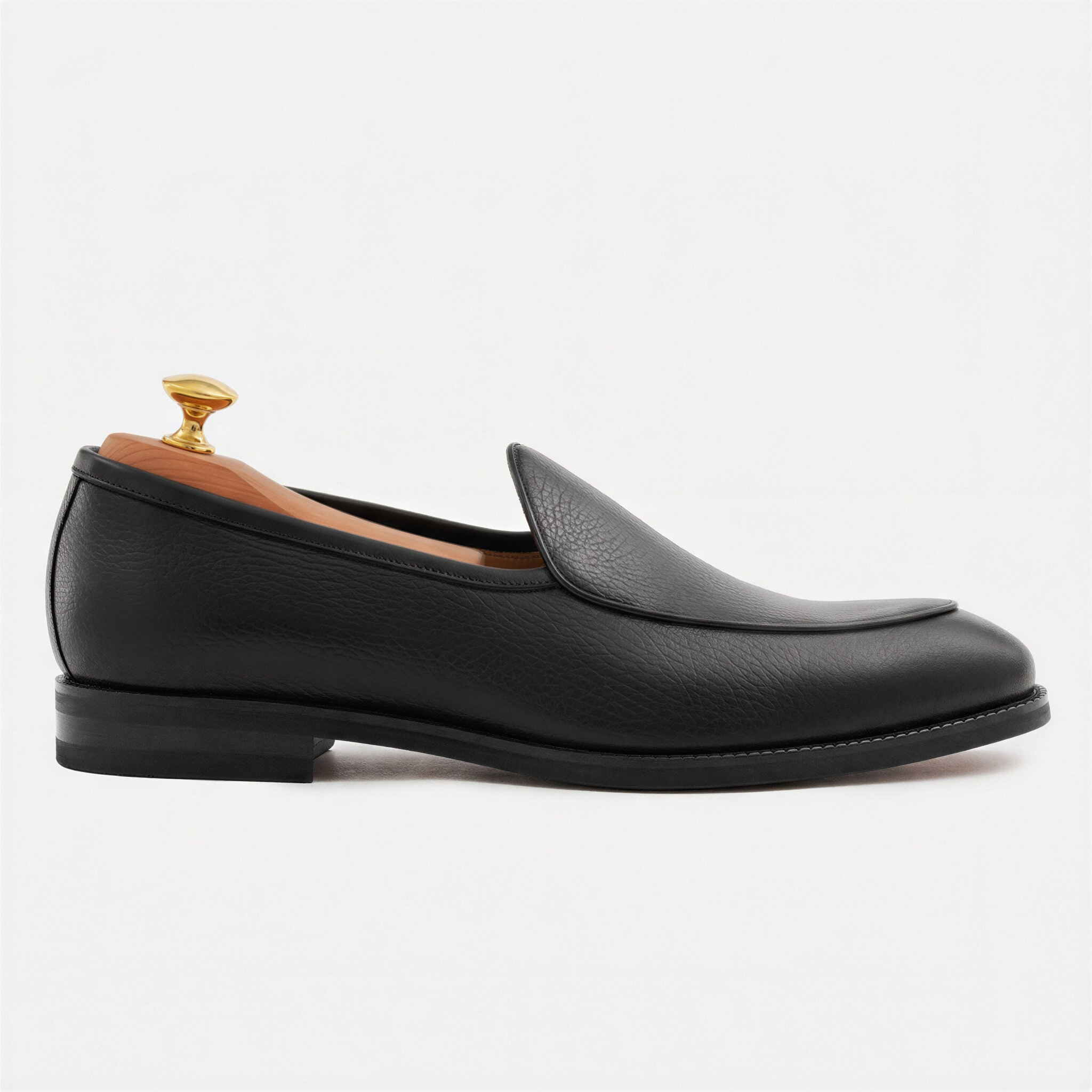 Vincent Belgian Loafers - Pebbled Leather - Men's - Image 14