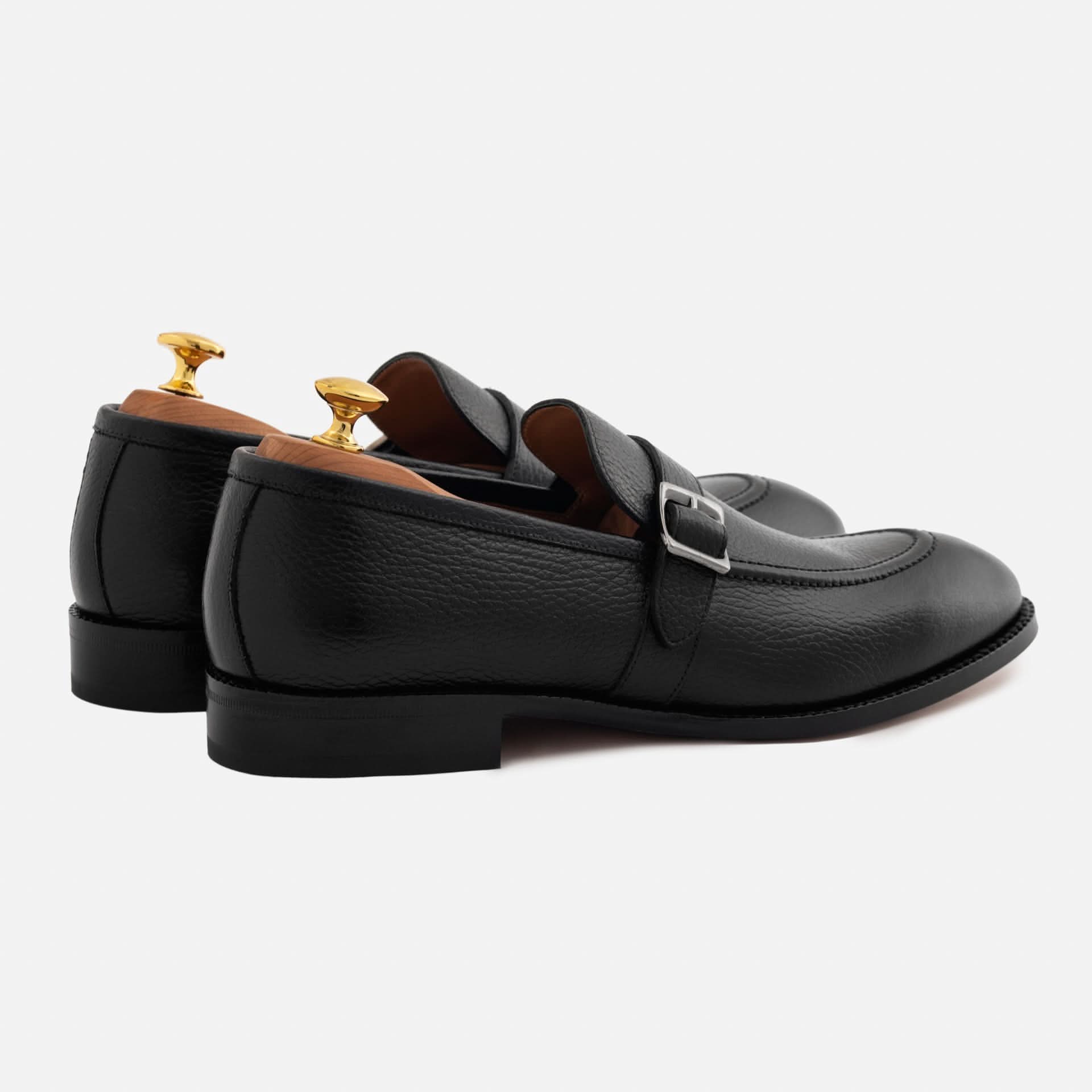 Archie Belted Loafer - Men's  Pebbled Leather - Image 3