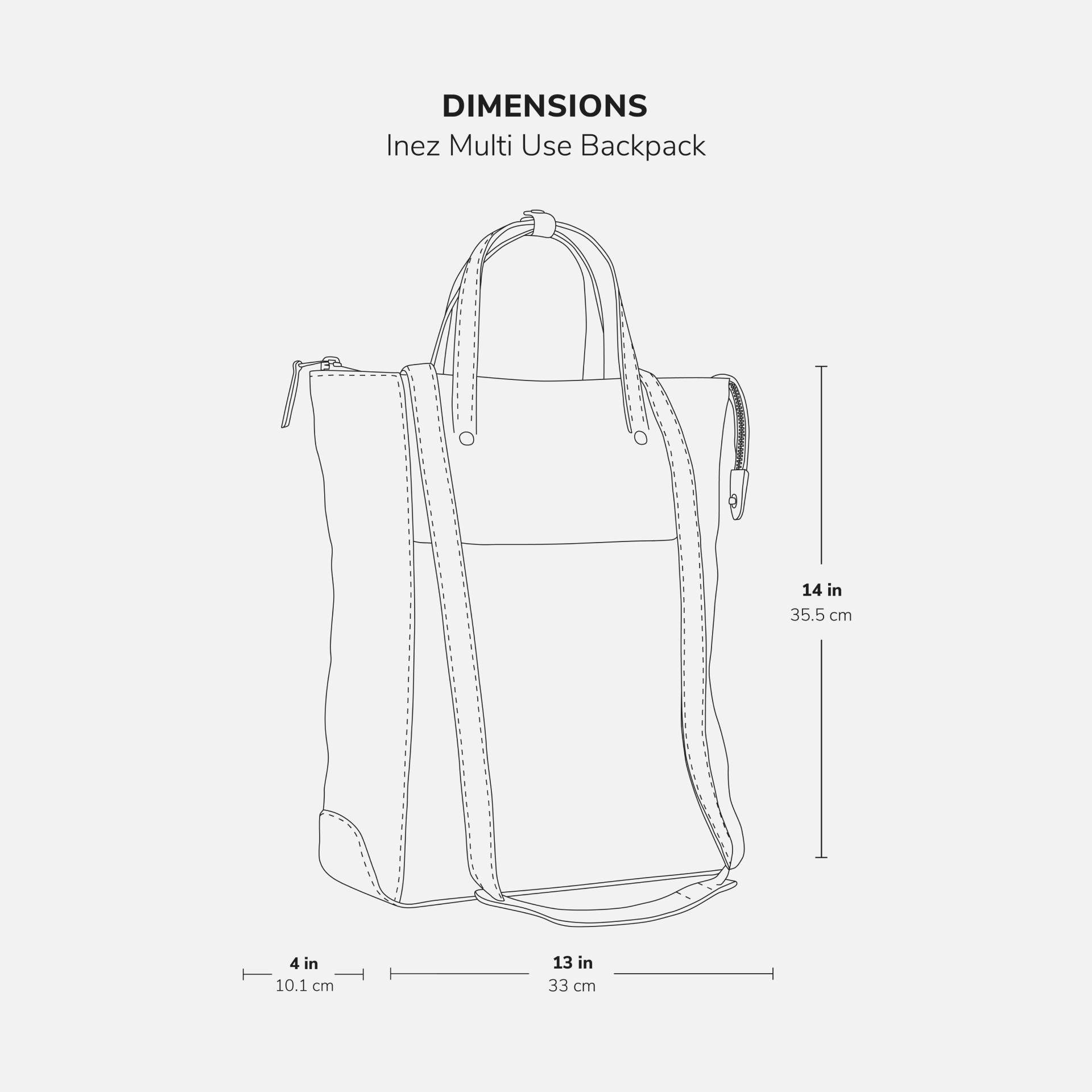 Inez Multi Use Backpack - Women's Pebbled Leather - Image 16