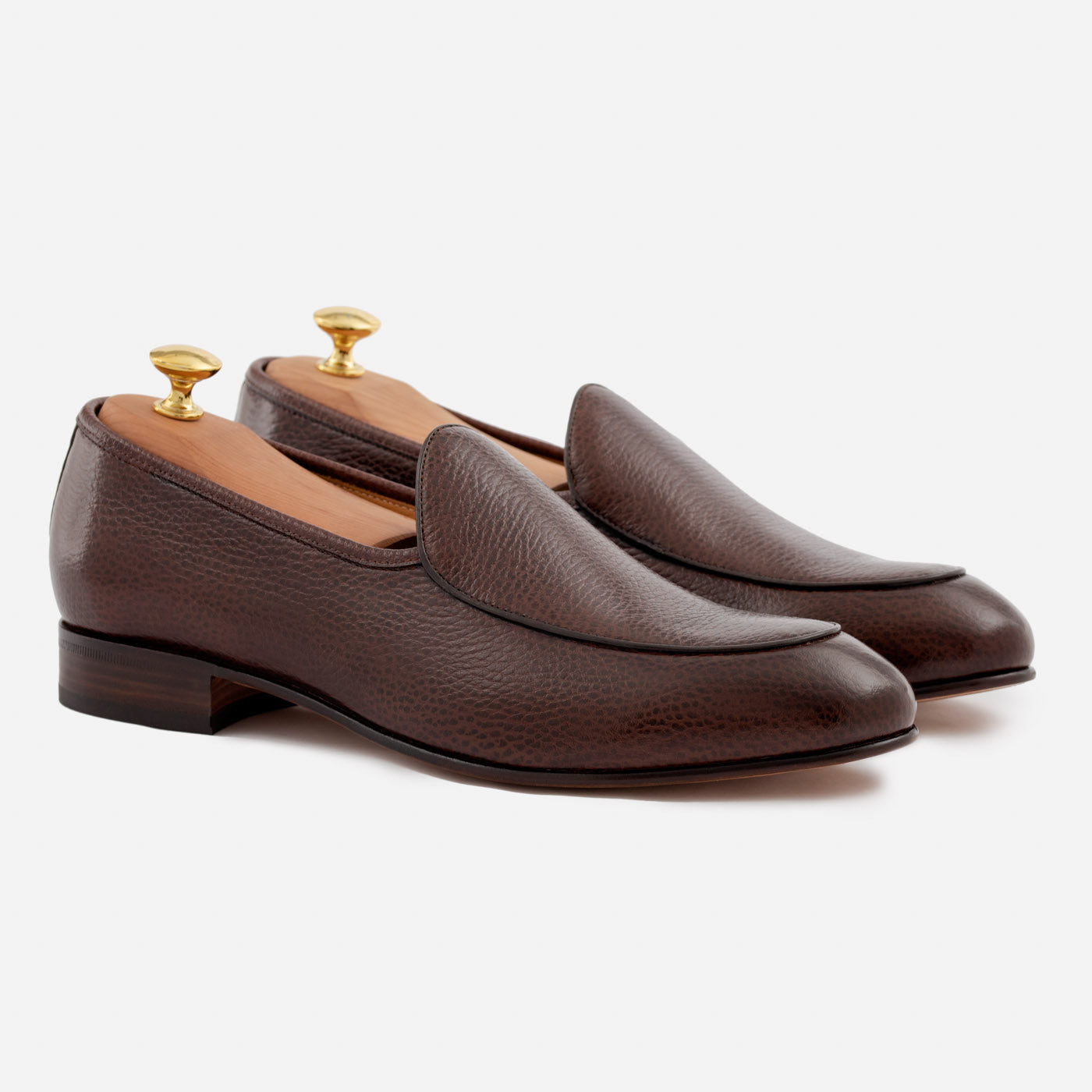 Vincent Belgian Loafers - Pebbled Leather - Men's - Image 7