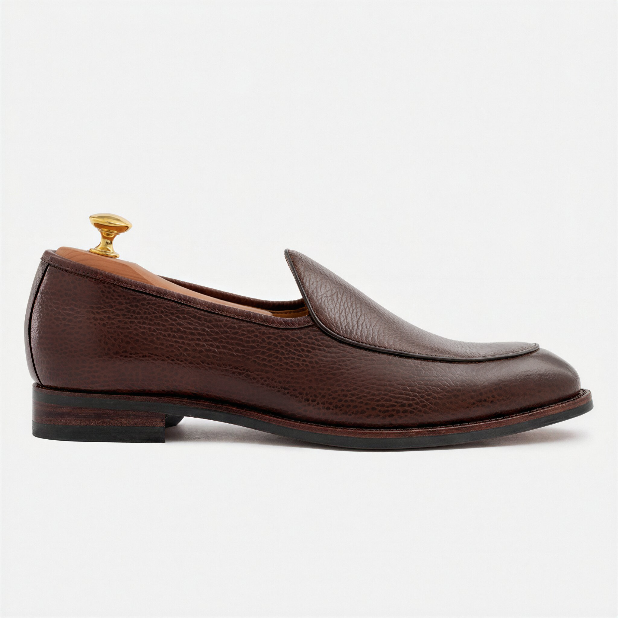 Vincent Belgian Loafers - Pebbled Leather - Men's - Image 20