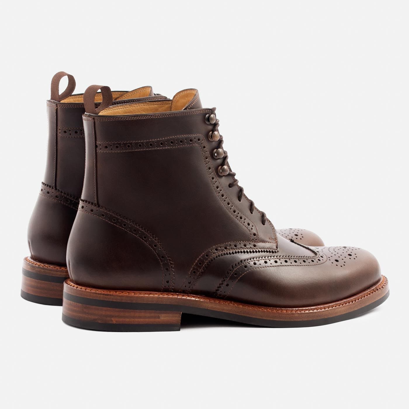 Nolan Brogue Boots - Pull-Up - Men's - Image 3