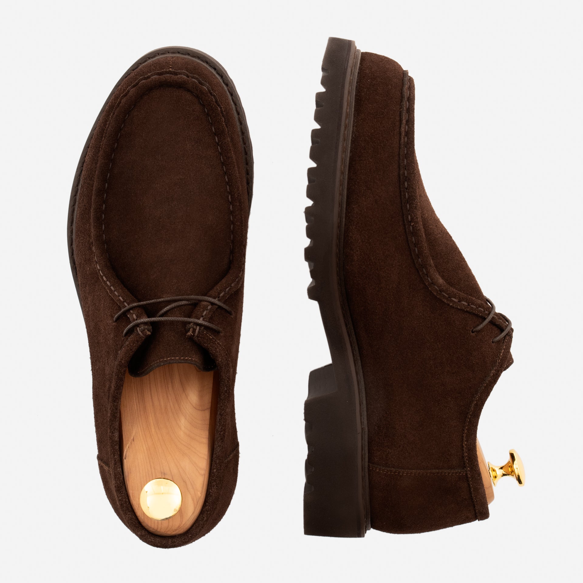 Theo Derbies - Men's  Water-Repellent Suede - Image 4