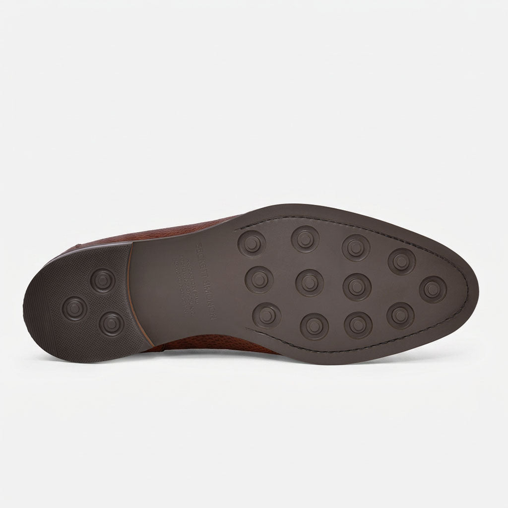 Archie Belted Loafer - Men's  Pebbled Leather - Image 24