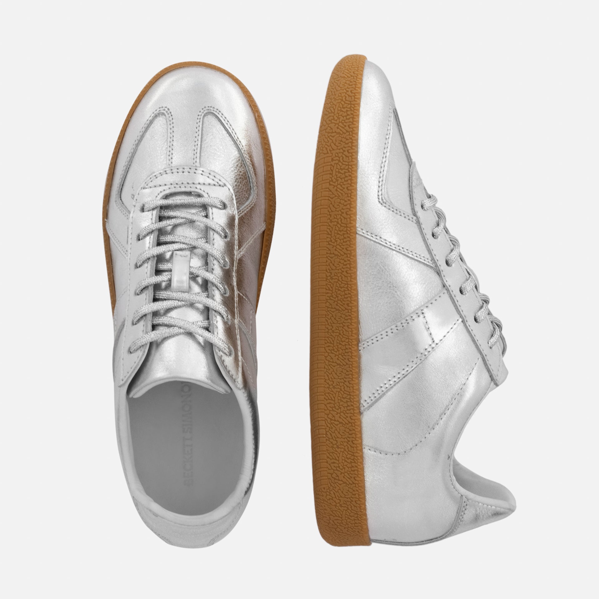 Morgen Trainers - Metallic Leather - Women's - Image 9